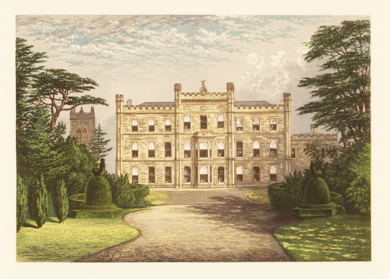 Elvaston Castle, Derbyshire, Engeland door Alexander Francis (after) Lydon