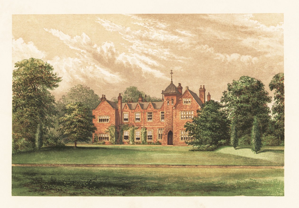 Lea Manor, Lincolnshire, Engeland door Alexander Francis (after) Lydon