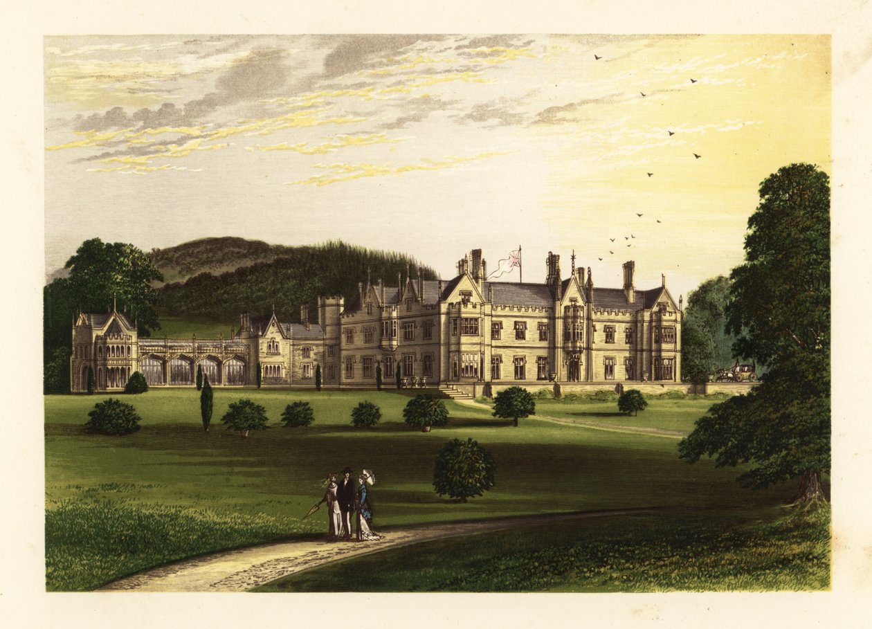 Mamhead House, Devonshire, Engeland door Alexander Francis (after) Lydon