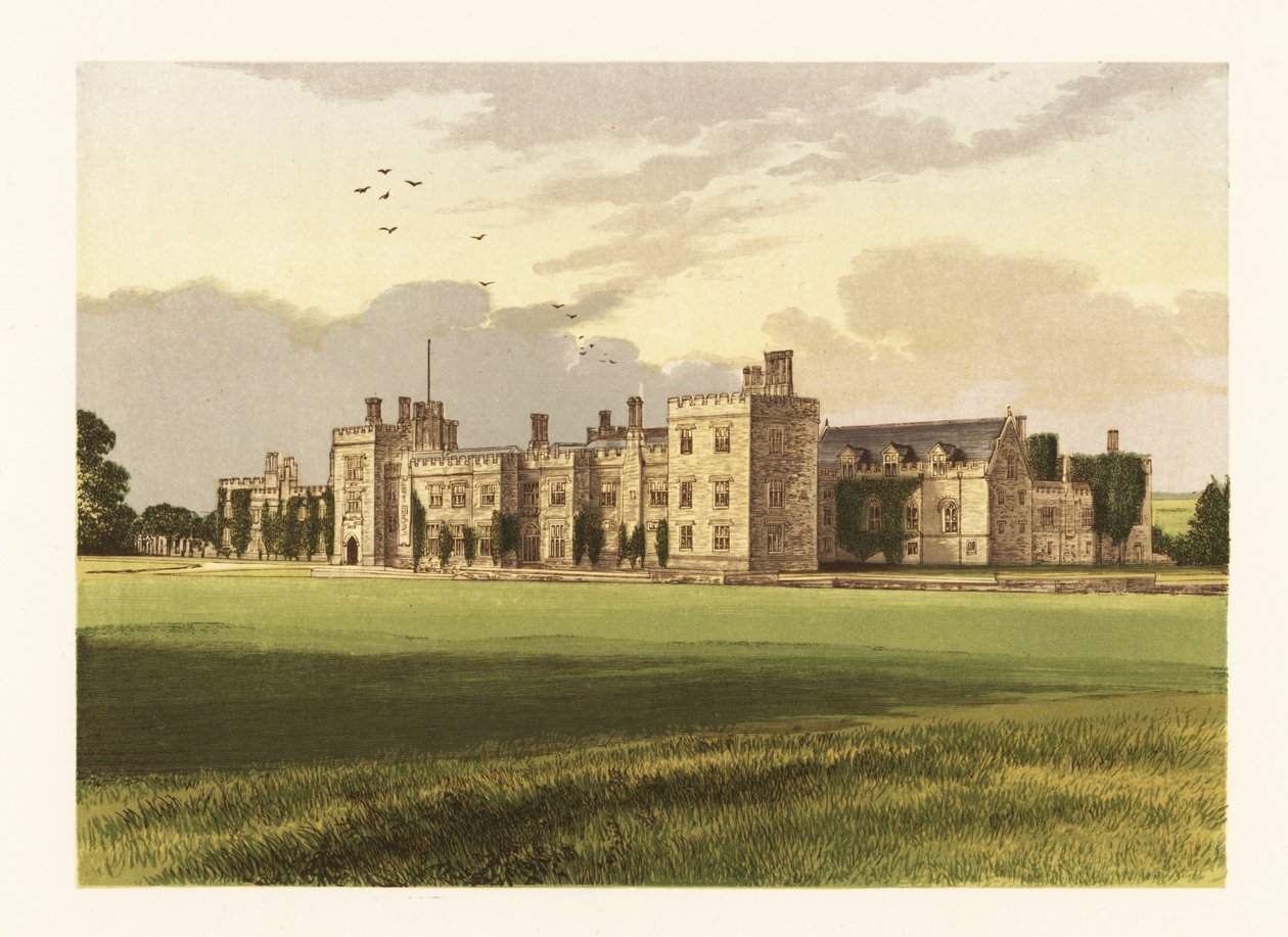 Penshurst Castle, Kent, Engeland. door Alexander Francis (after) Lydon
