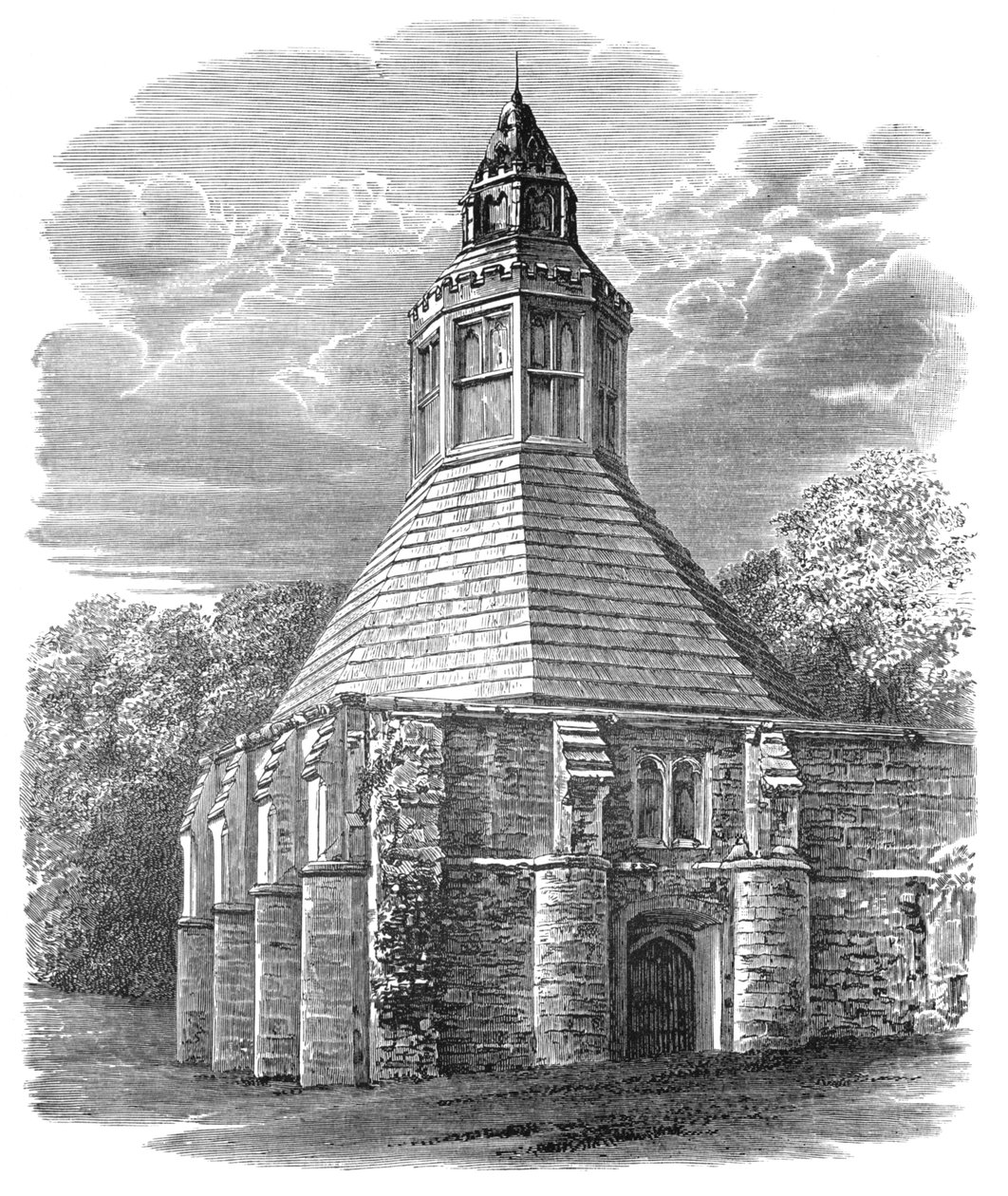 Abbots Kitchen, Glastonbury Abbey door Alexander Francis Lydon