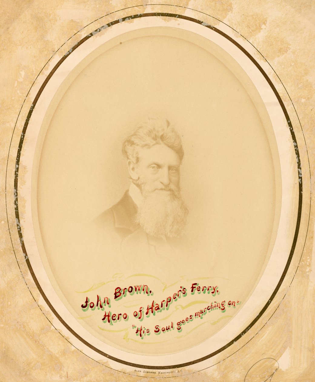 Portret van John Brown, ca. 1859 door Alexander Gardner