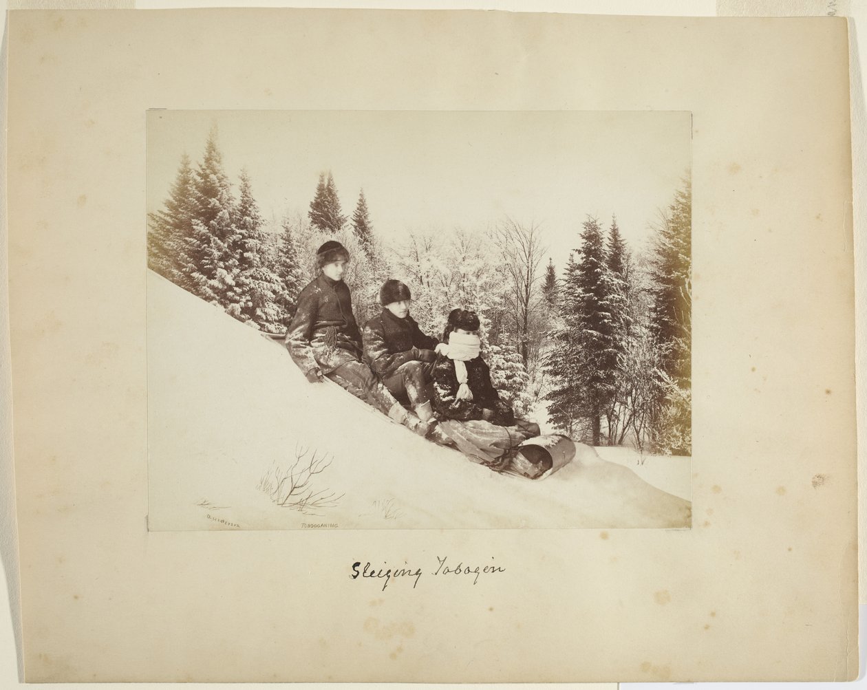 Rodelen, ca. 1873 door Alexander Henderson