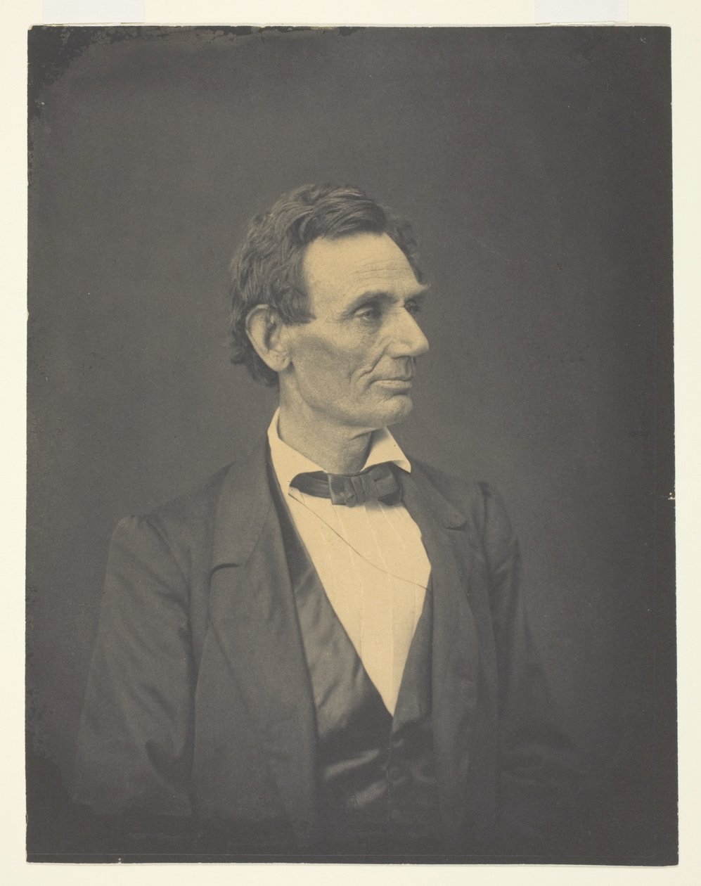 Abraham Lincoln, Springfield, Illinois door Alexander Hesler