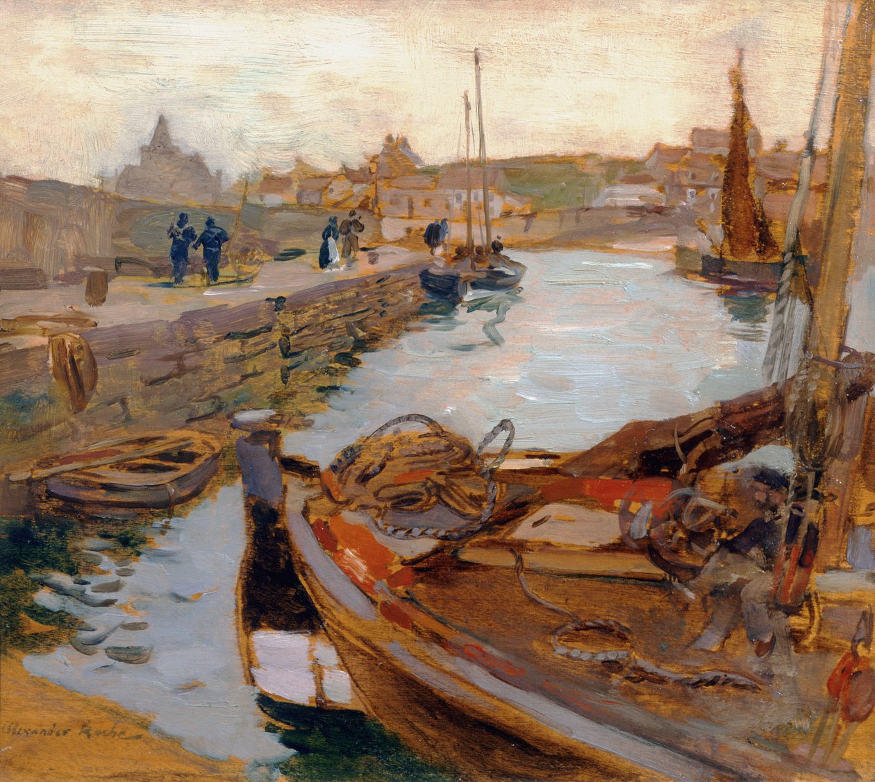 De Haven, St. Monance door Alexander Ignatius Roche