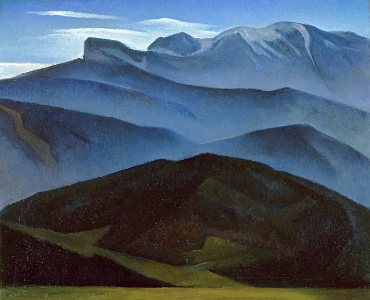 Kreuzjoch door Alexander Kanoldt