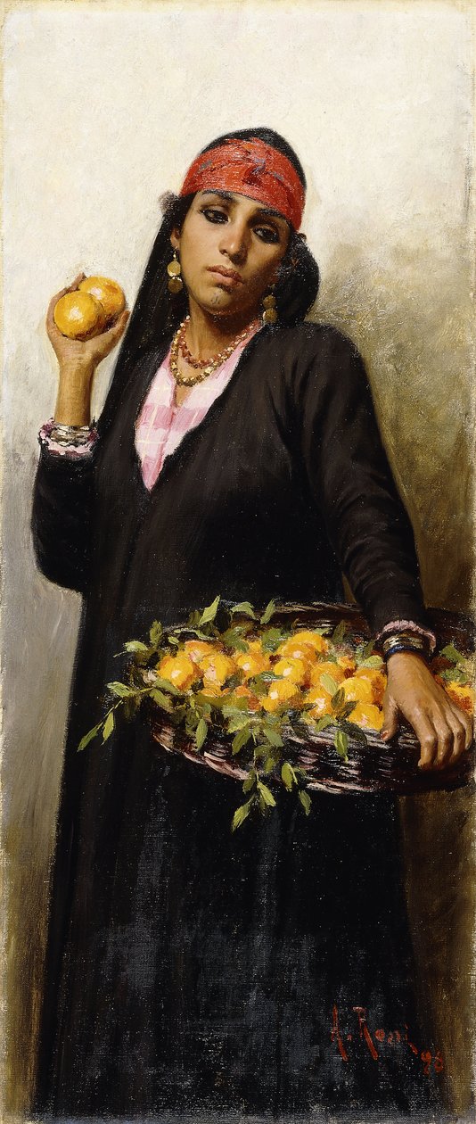 De sinaasappelverkoper, 1898 door Alexander M. Rossi