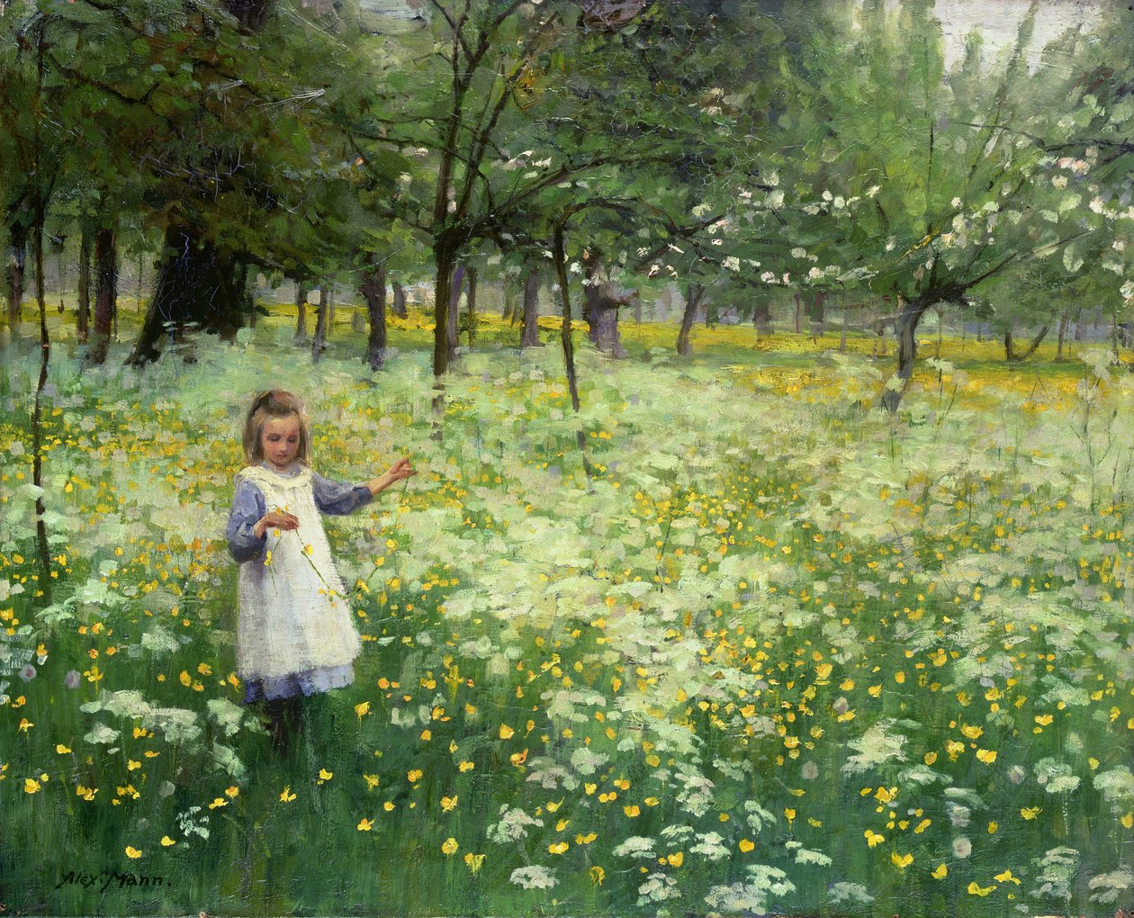 Zilver en goud oprapen, 1906 door Alexander Mann
