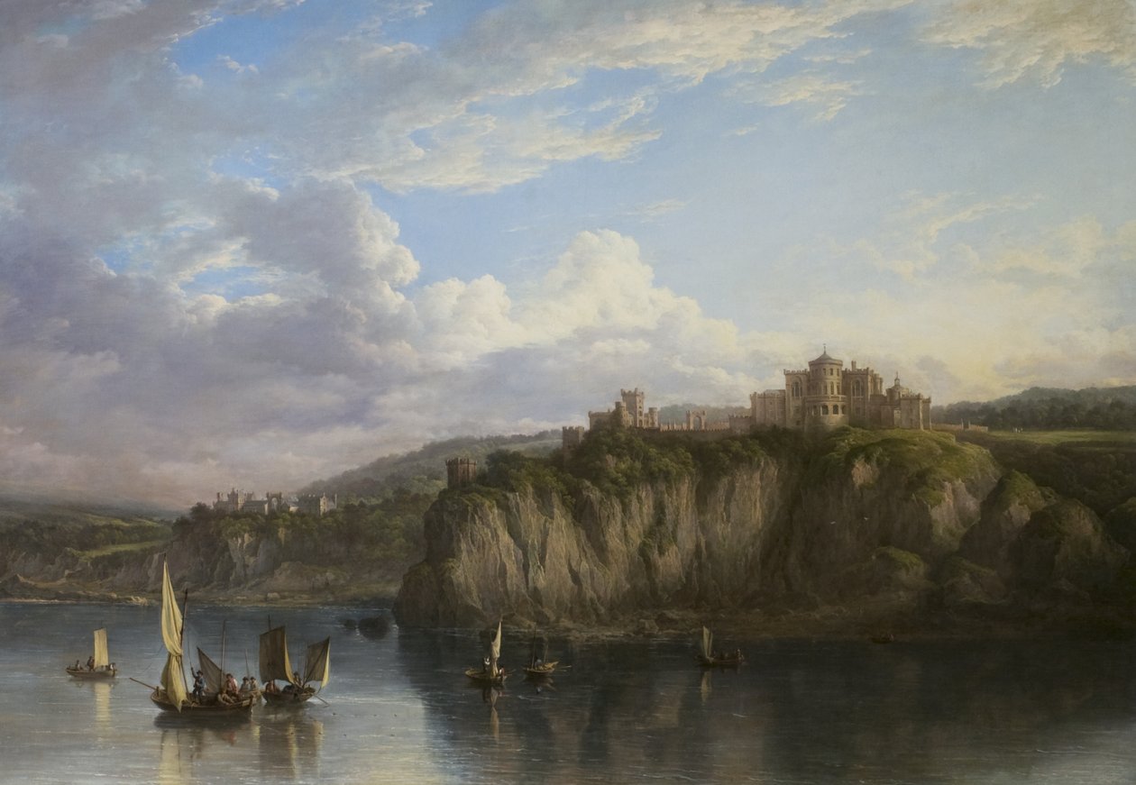 Culzean Kasteel vanaf de Zee, ca. 1816 door Alexander Nasmyth