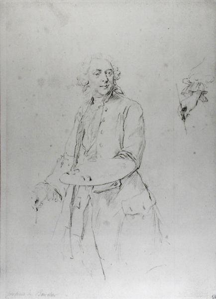 Portret van Francois Boucher (1703-70) door Alexander Roslin