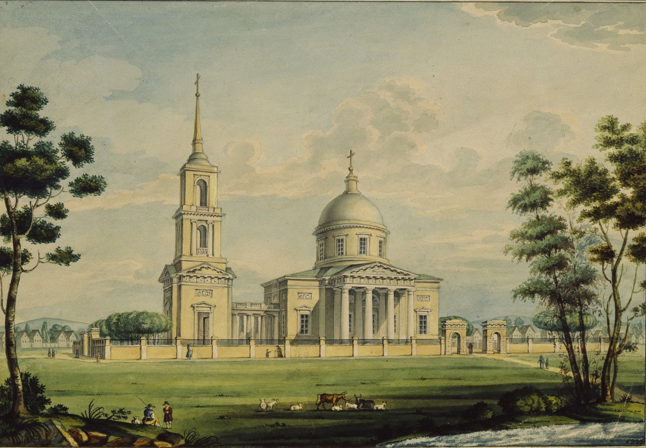 Het landgoed Akhtyrka, 1827 door Alexander Sergeyevich Kutepov