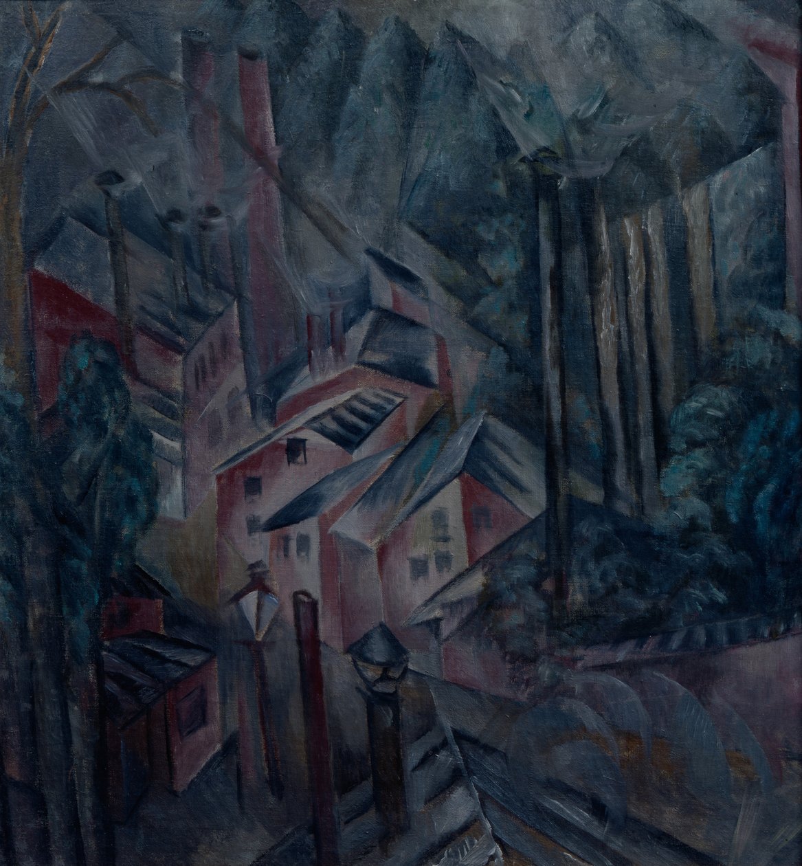 De stad, 1919 door Alexander Vasilyevich Shevchenko