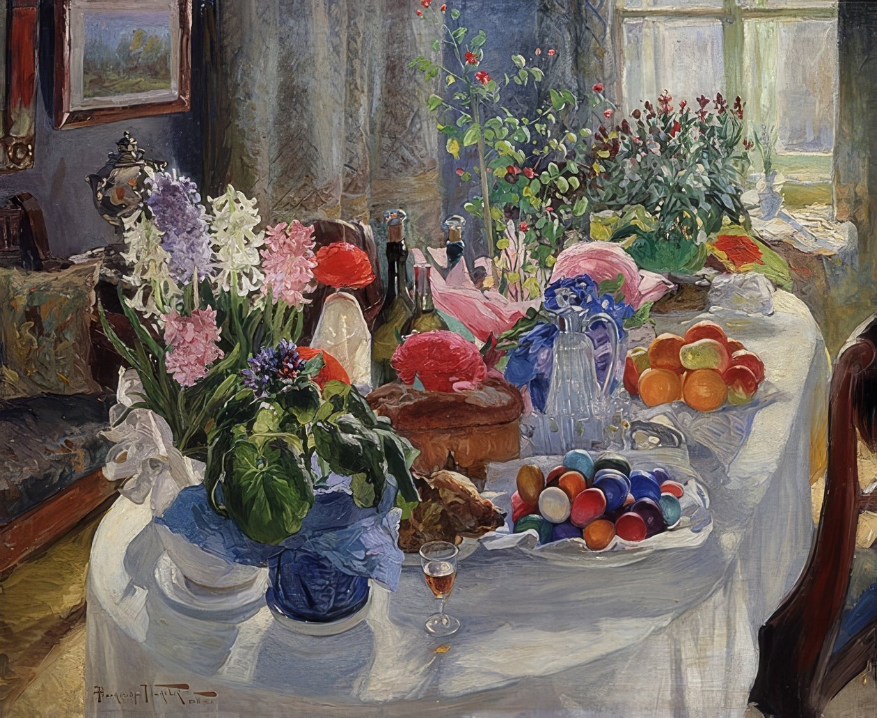 Paastafel. 1915-16 door Alexander Vladimirovich Makovsky