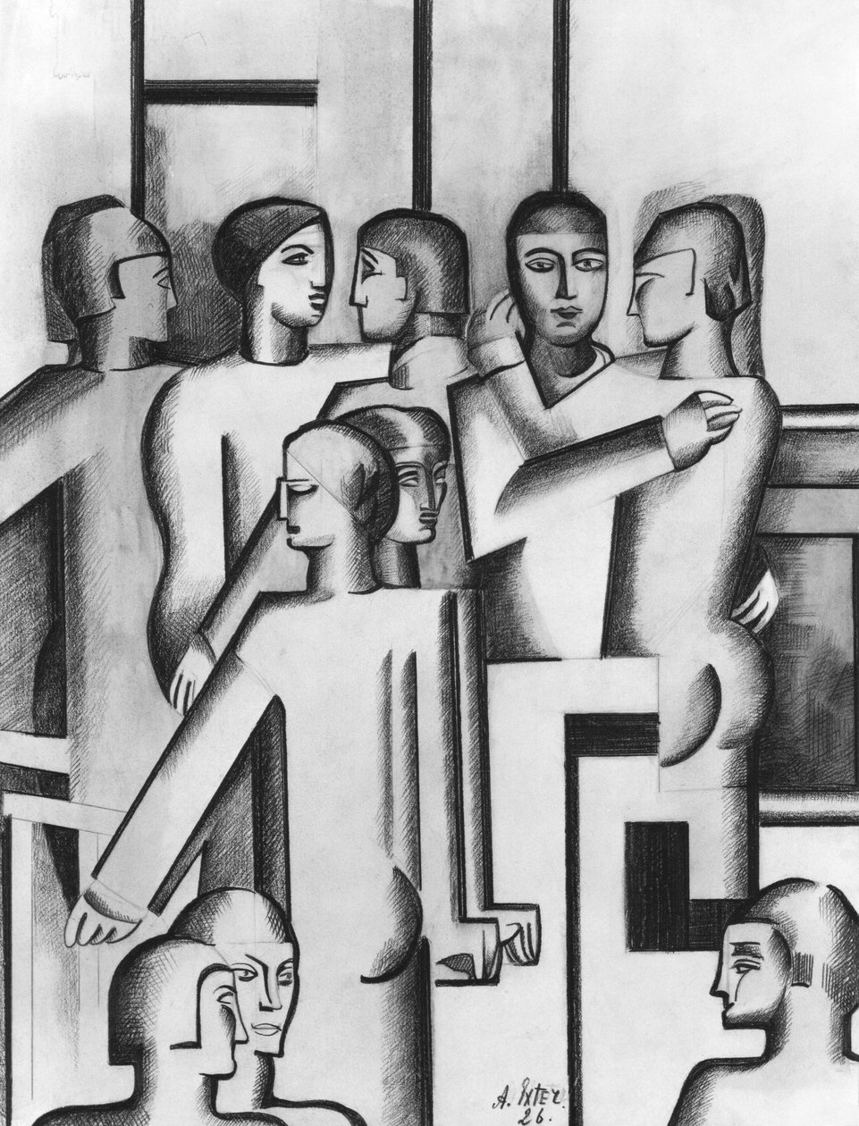 Puristische compositie door Alexandra Alexandrowna Exter