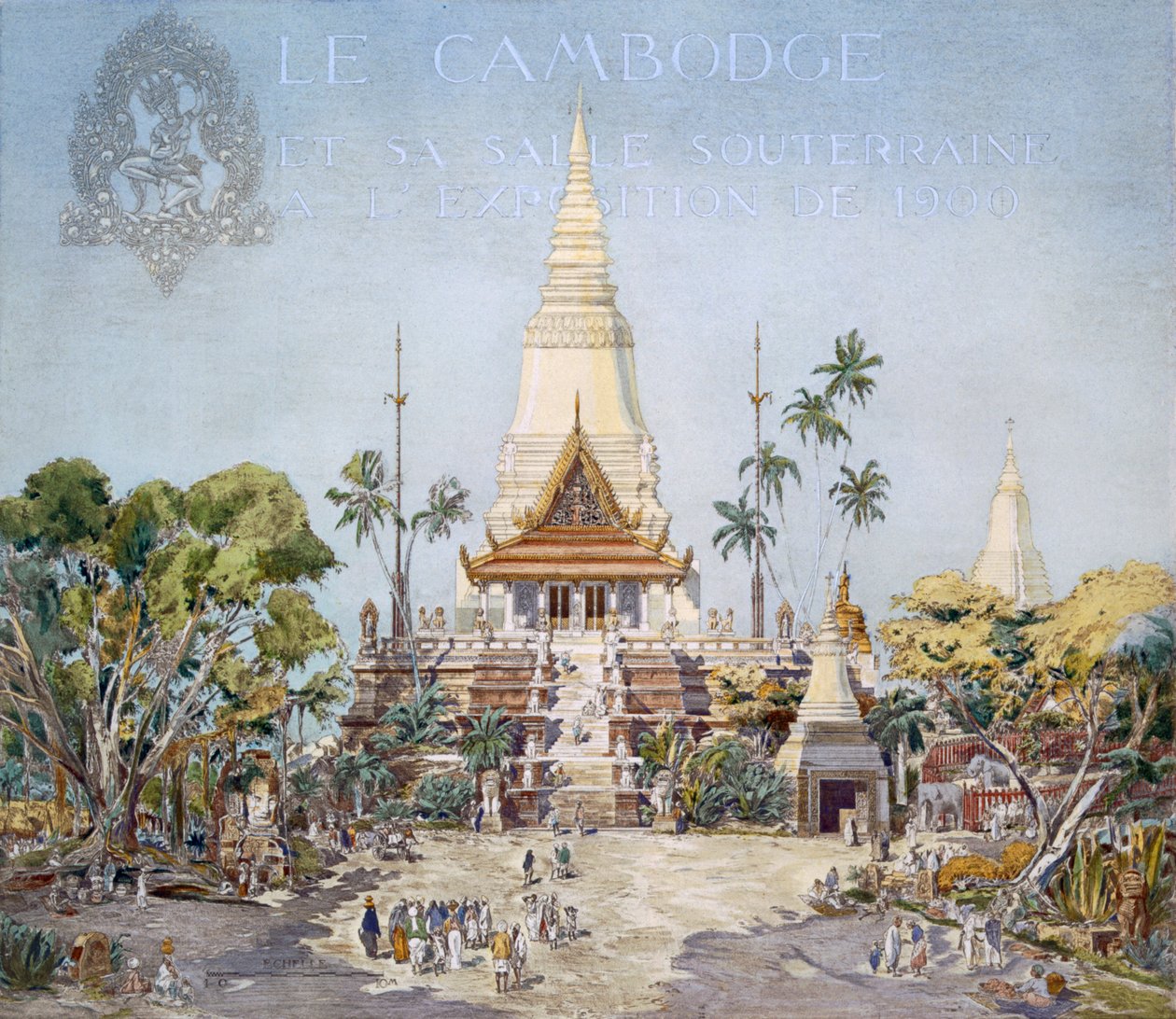 Het Cambodjaanse Paviljoen, Parijs Expo, 1900, uit 
