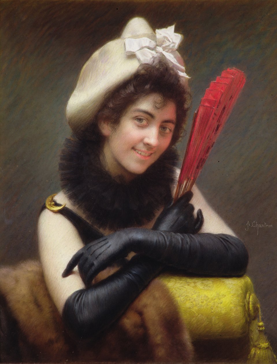 La Coquette door Alexandre Jacques Chantron