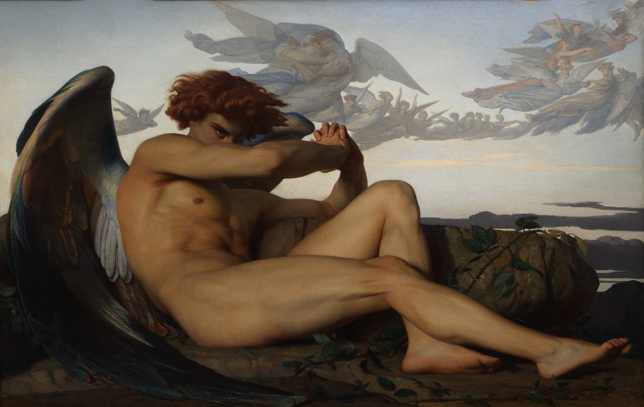 Gevallen Engel, 1847 door Alexandre Cabanel