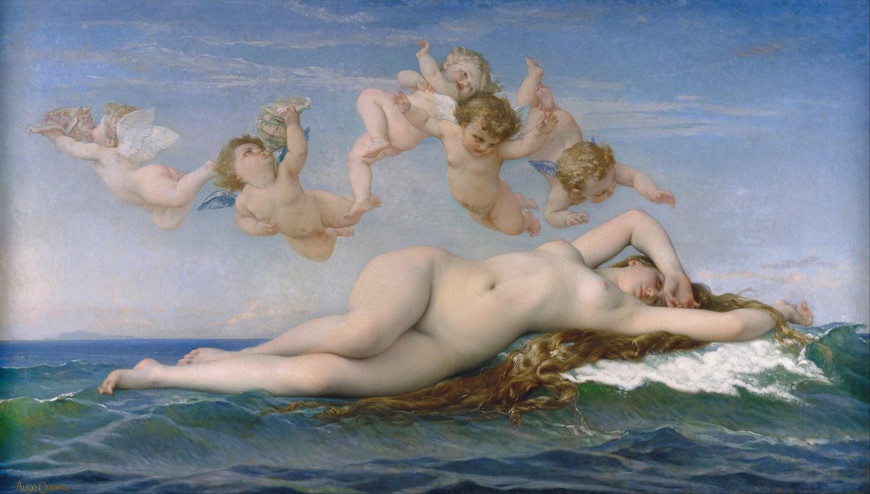 De geboorte van Venus door Alexandre Cabanel