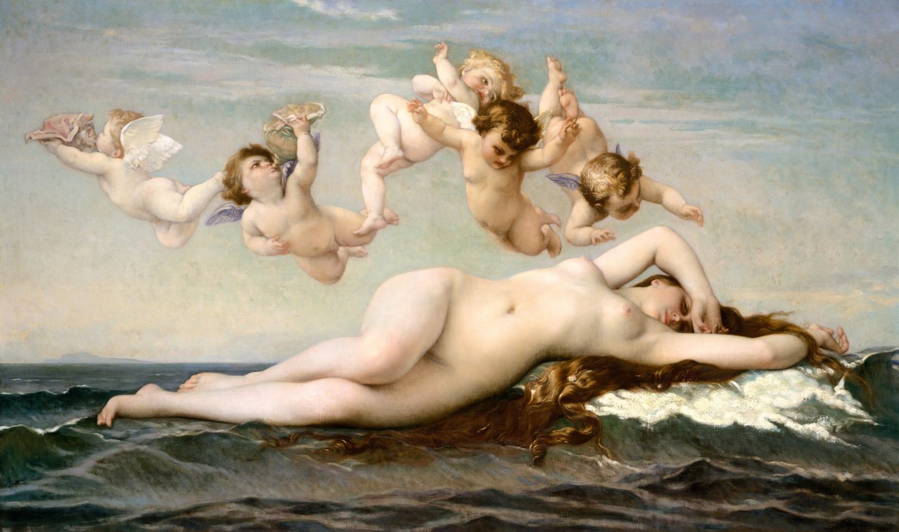 De Geboorte van Venus, 1875 door Alexandre Cabanel