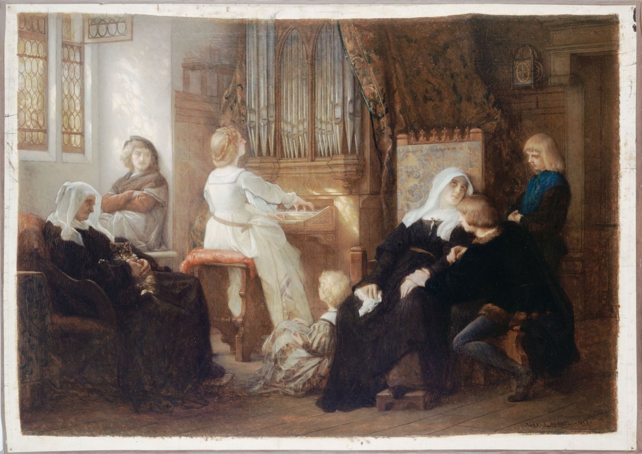 De weduwe van de koormeester door Alexandre Cabanel
