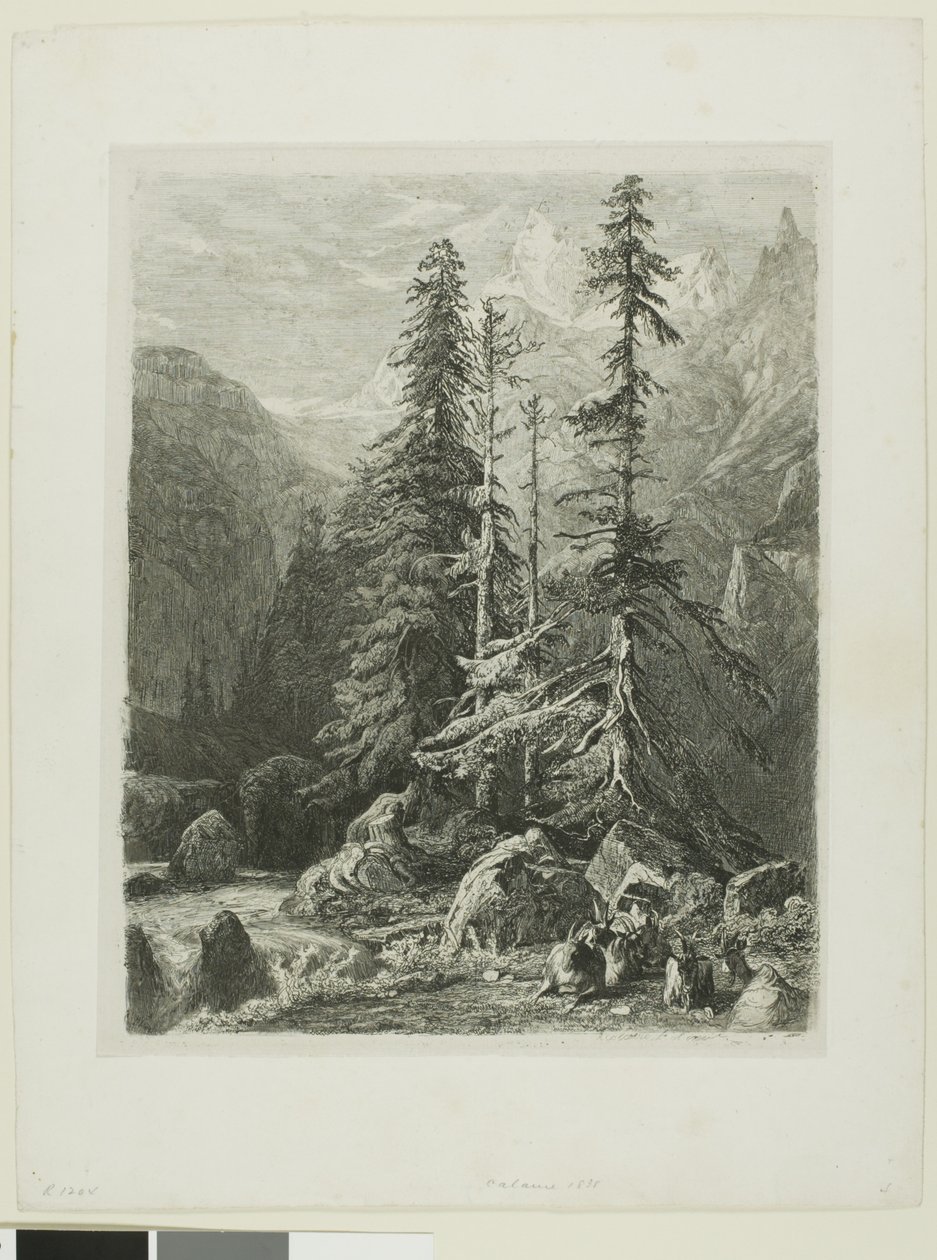 Alpenlandschap door Alexandre Calame
