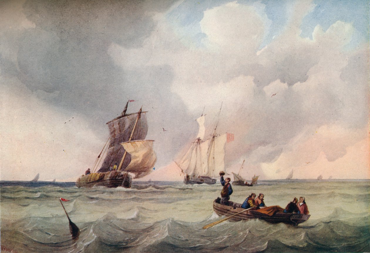 Zeegezicht door Alexandre Francia
