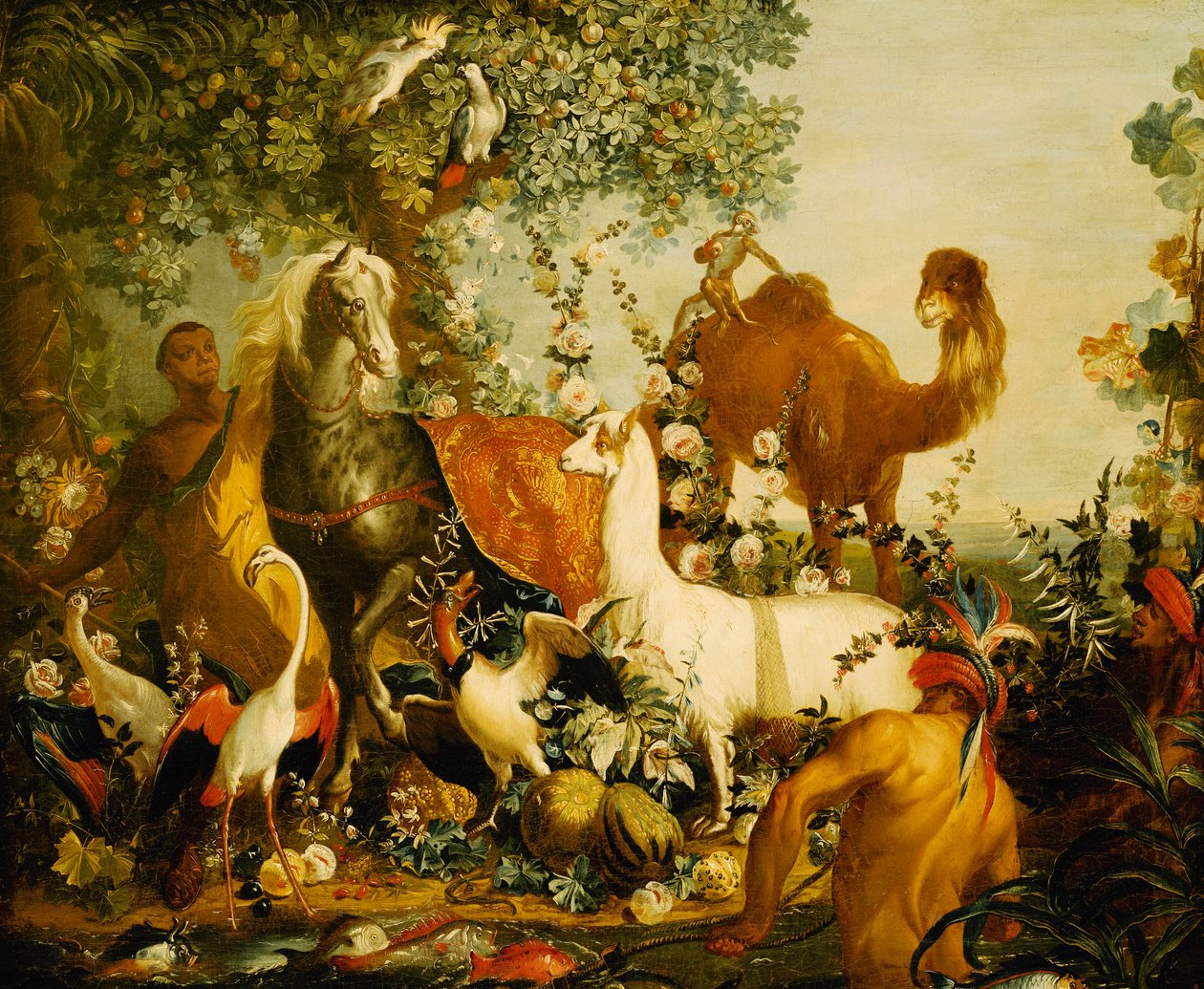 Een allegorie van Azië door Alexandre Francois Desportes