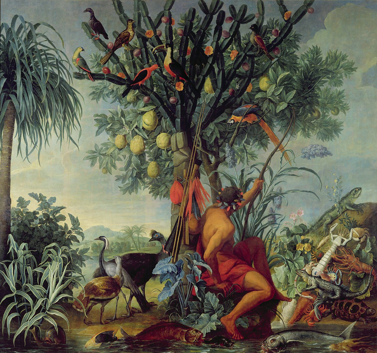 De Indiase jager, 1740 door Alexandre Francois Desportes