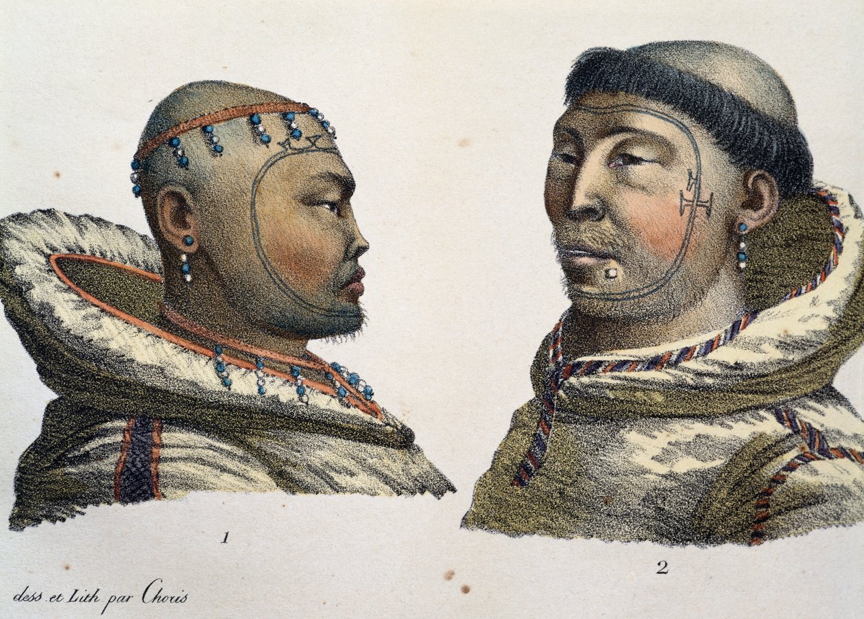 Inwoners van St. Lawrence Island door Nicolas Toussaint Charlet