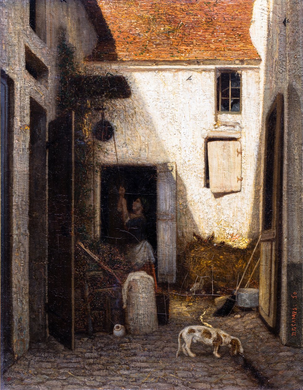 Boerderij door Alexandre Gabriel Decamps