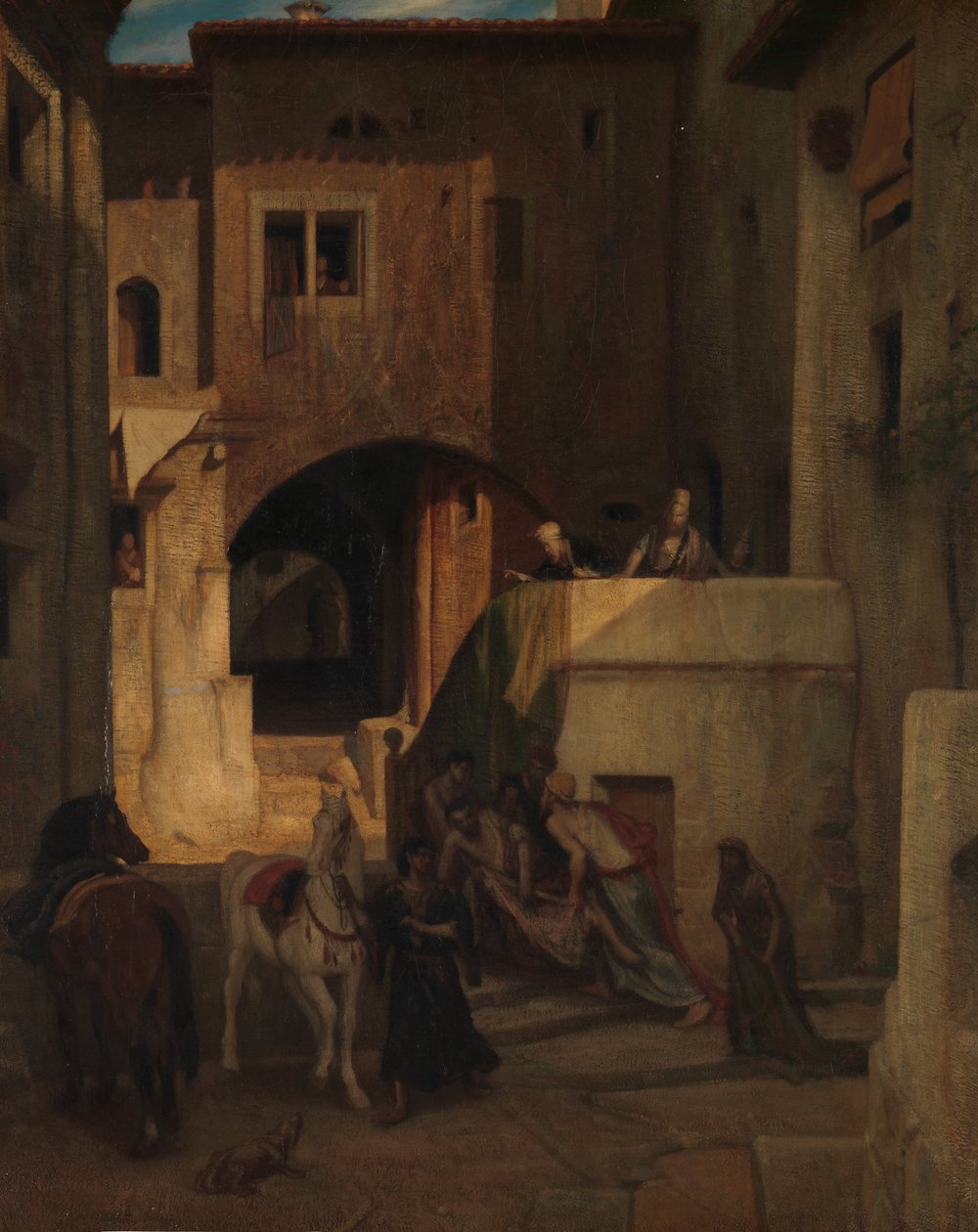 De Barmhartige Samaritaan door Alexandre Gabriel Decamps