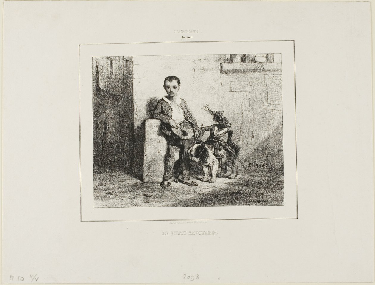 De Kleine Savoyard door Alexandre Gabriel Decamps