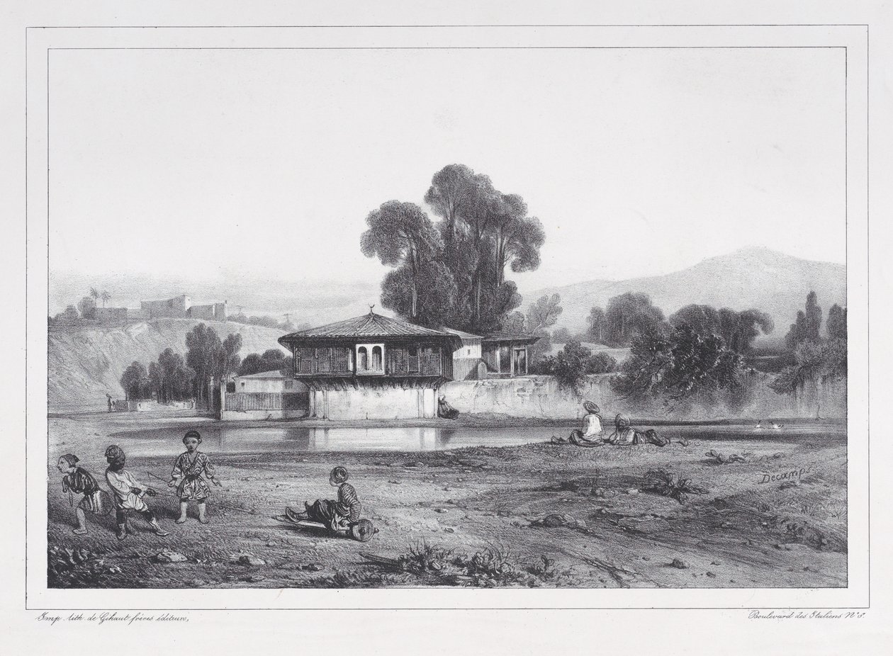 Turkse kazerne, 1823-60 door Alexandre Gabriel Decamps