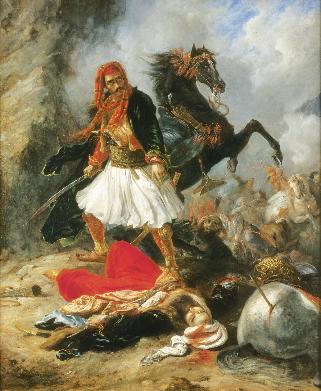 De Giaour, 1826 door Alexandre Marie Colin