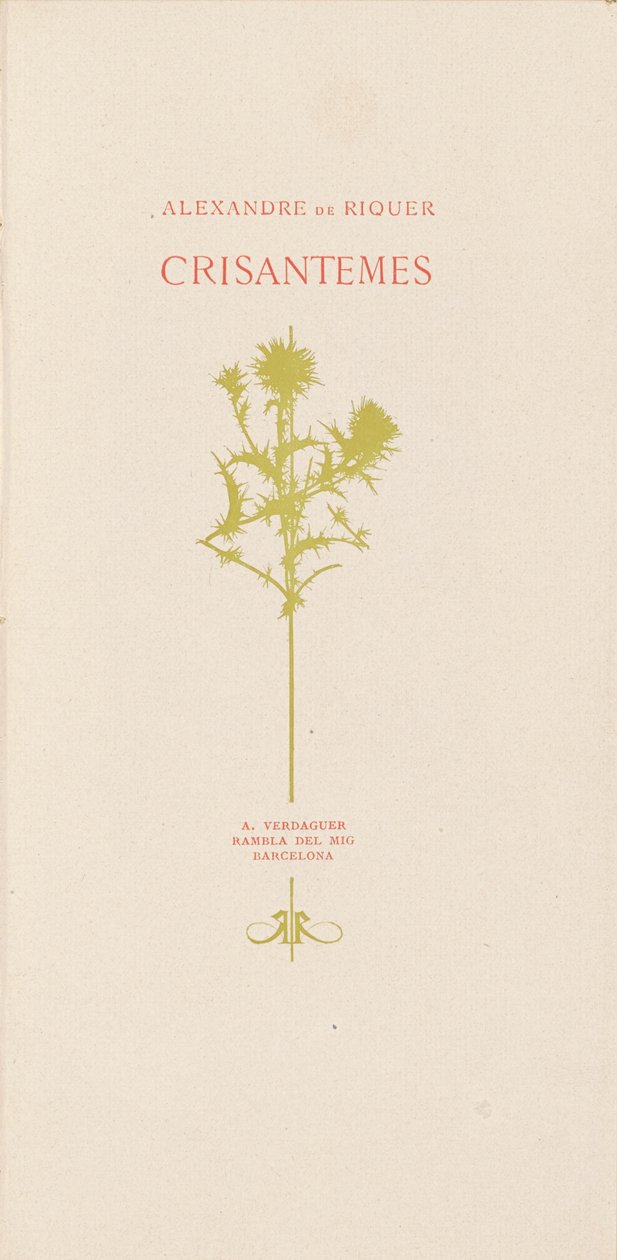 Chrysanten door Alexandre de Riquer