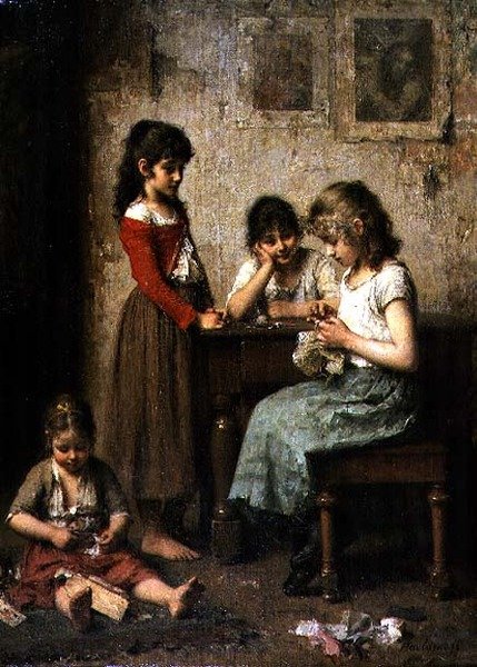 De Jonge Naaister door Alexei Alexevich Harlamoff