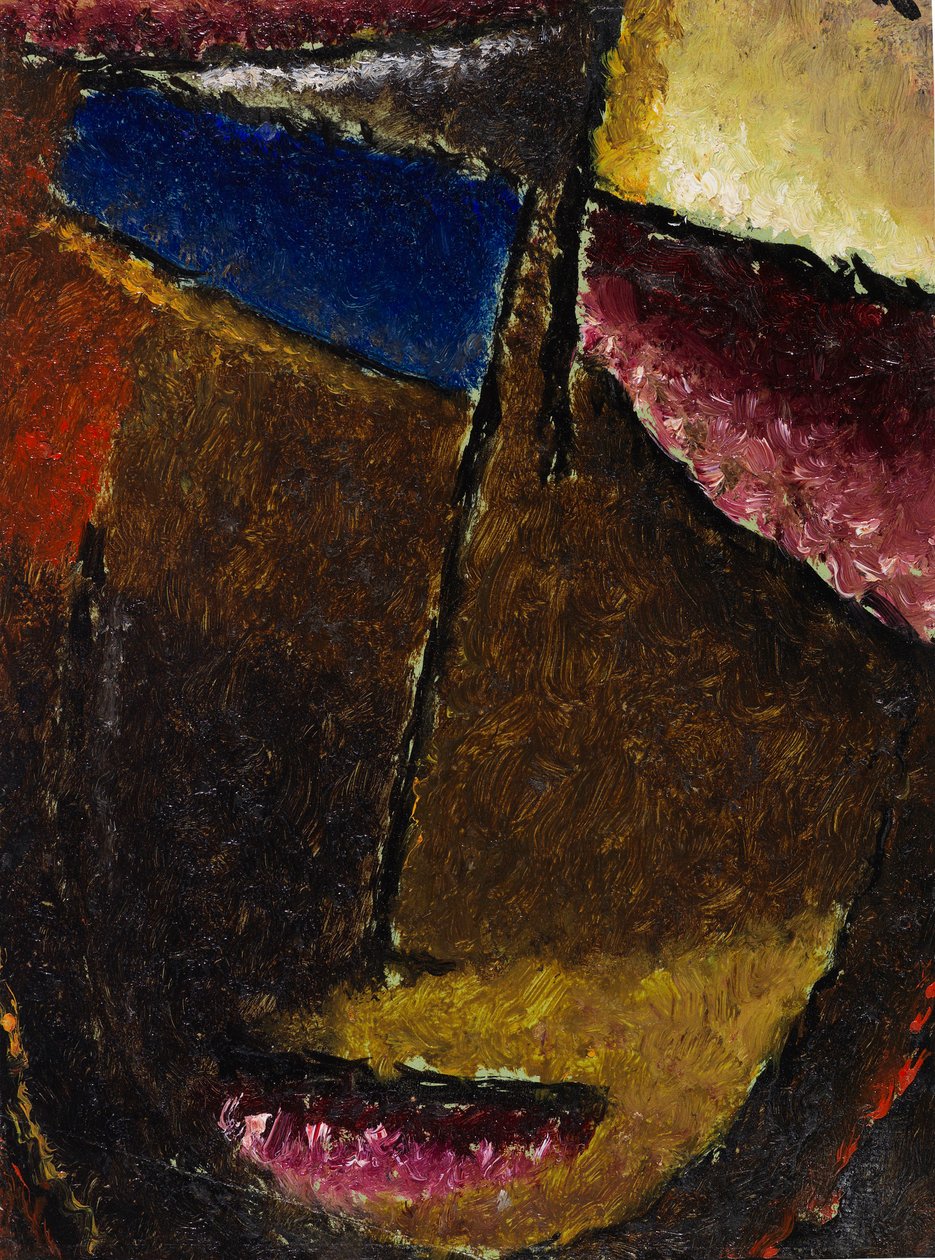 Klein abstract hoofd, 1934 door Alexei Javlensky von