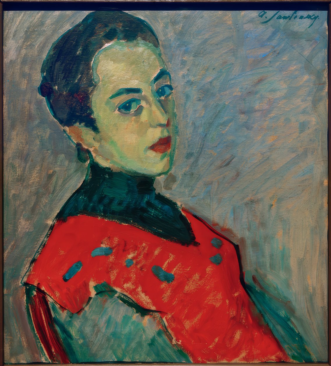 Portret van Resi door Alexej von Jawlensky