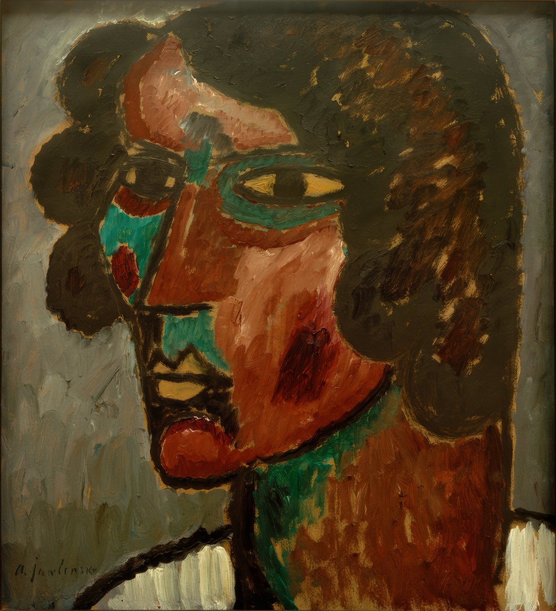 Portret Sacharoff door Alexej von Jawlensky