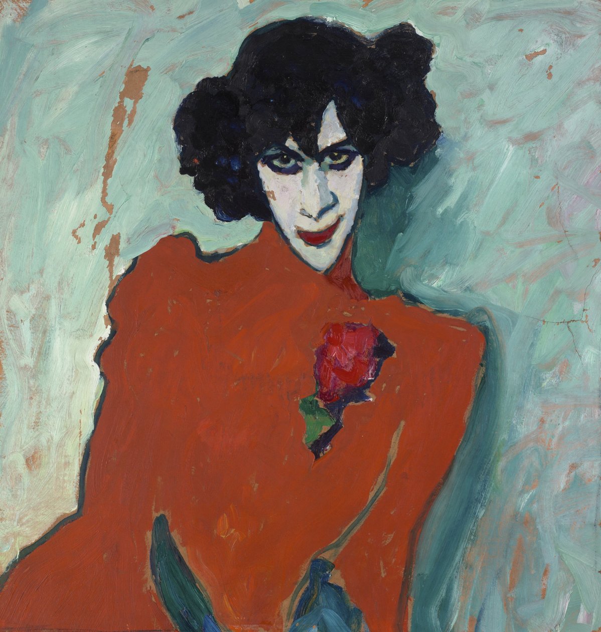 Portret van de danser Alexander Sacharoff door Alexej von Jawlensky