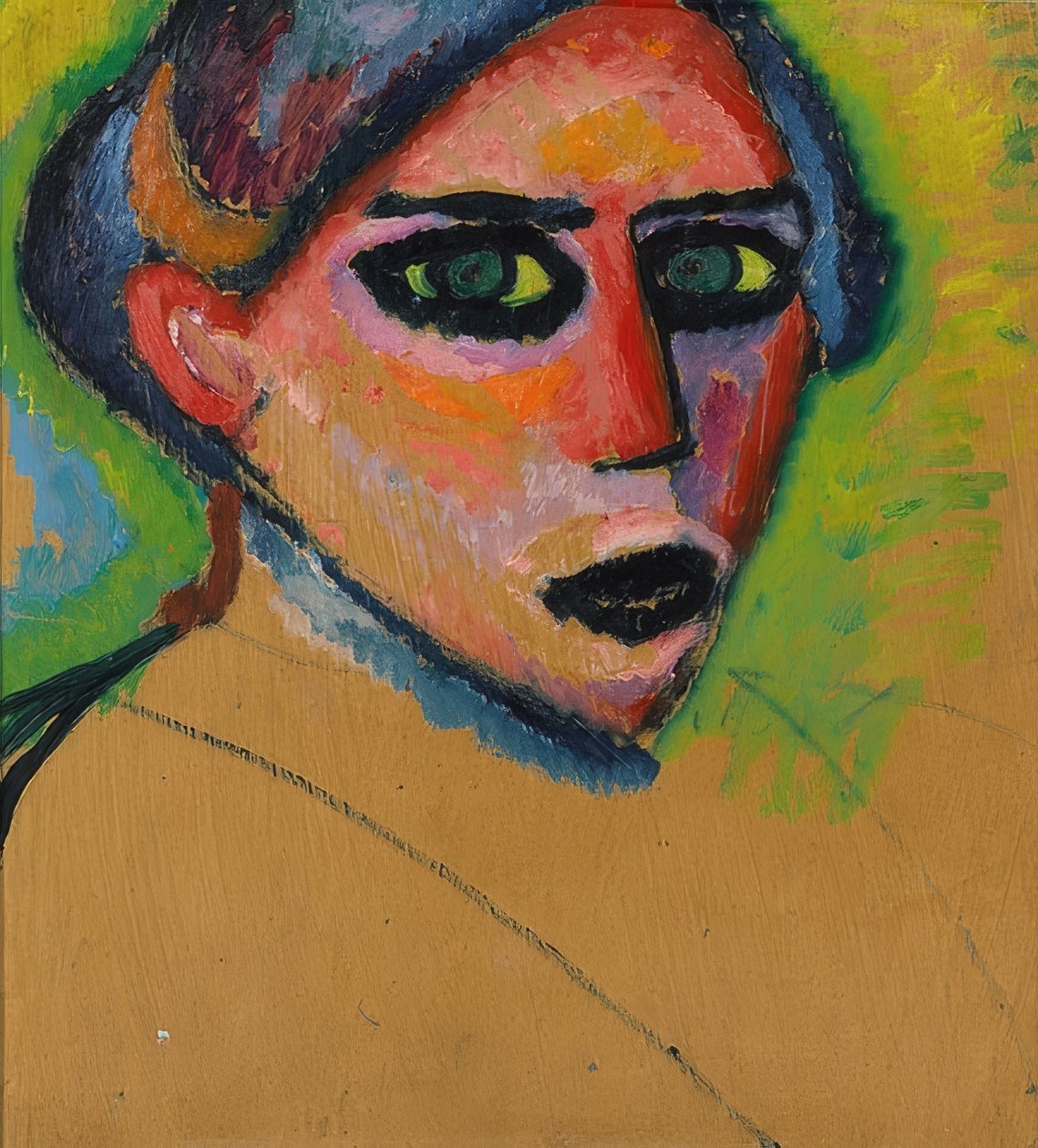 Vrouwengezicht door Alexej von Jawlensky