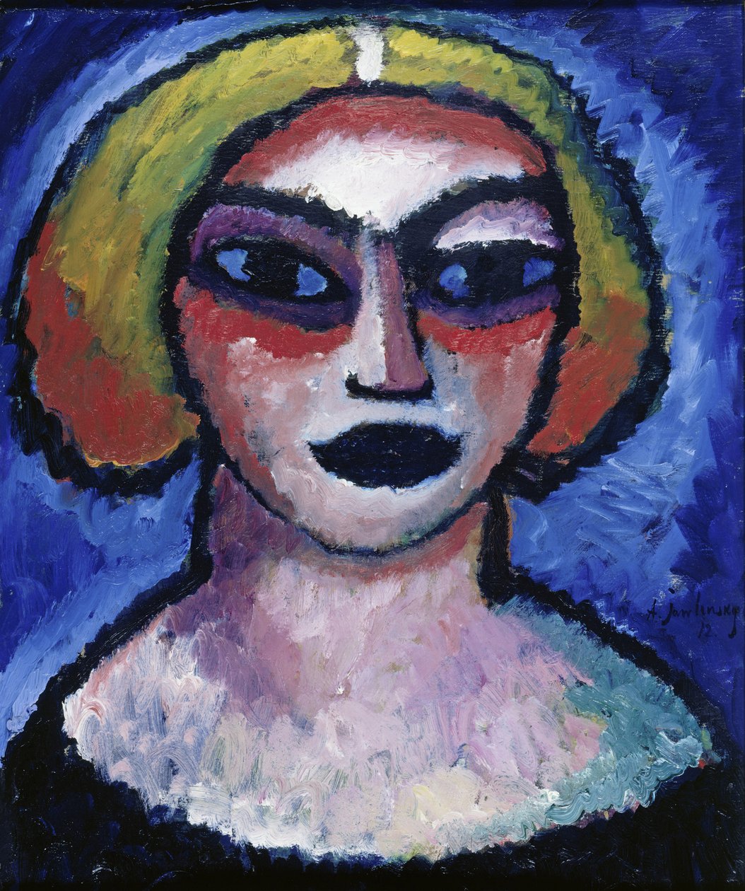 Hoofd van een Vrouw, 1912 door Alexej von Jawlensky