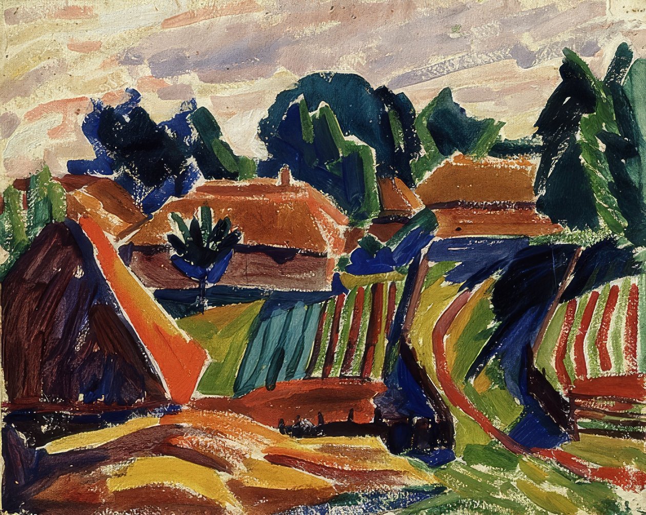 Landschap door Alexej von Jawlensky