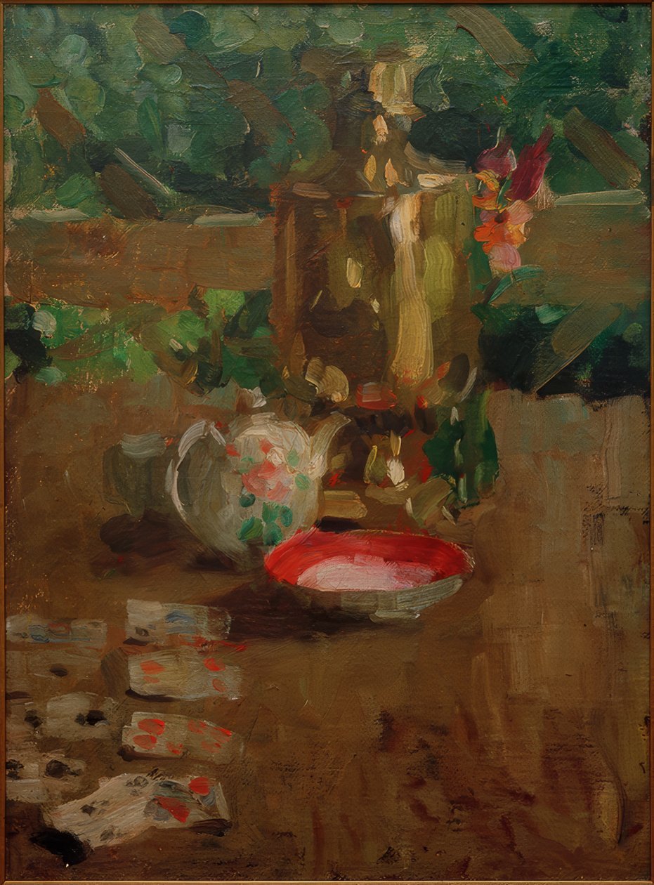 Stilleven met samovar door Alexej von Jawlensky