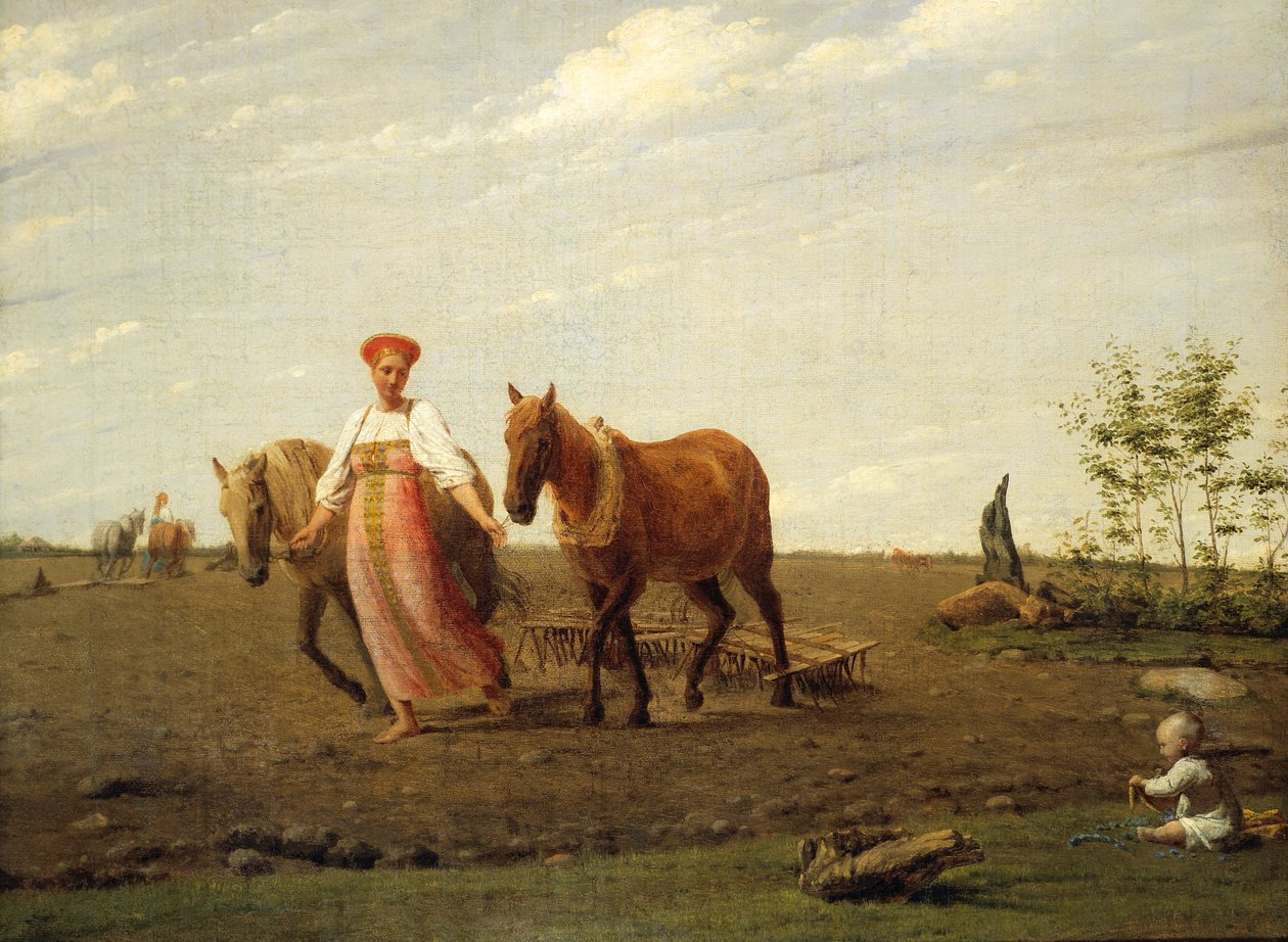 Op het veld. Lente door Alexey Venetsianov
