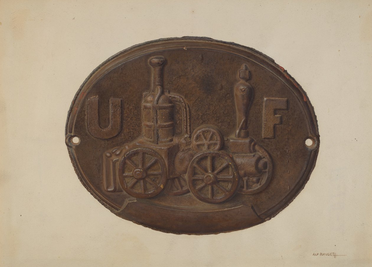 Brandmerk door Alf Bruseth