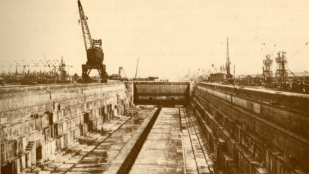 Albert Dock Extension, Port of London, ca. 1930 door Alfieri