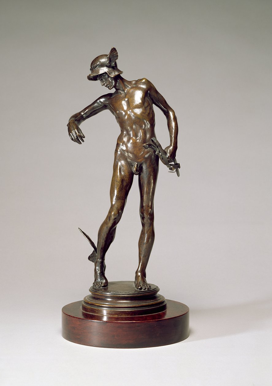 Perseus Bewapent Zich, 1882 door Alfred Gilbert