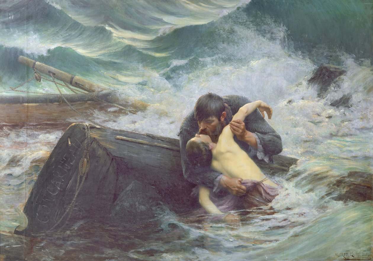 Adieu, 1892 door Alfred Guillou