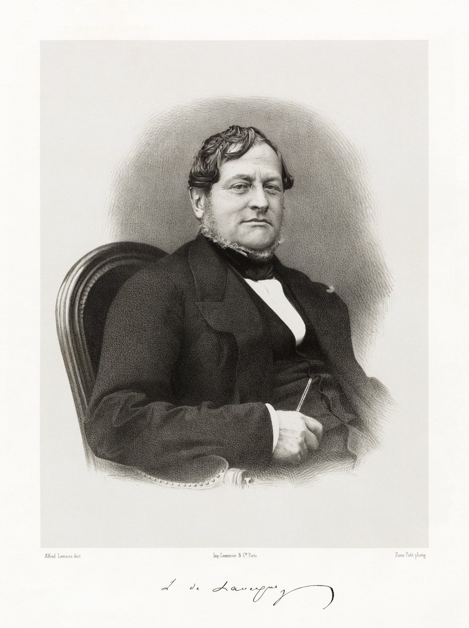 Léonce Guilhaud de Lavergne door Alfred Lemoine